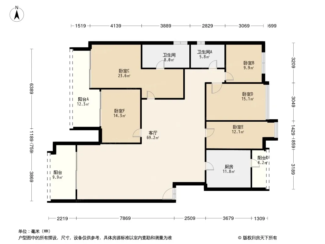 粼江峰阁户型图