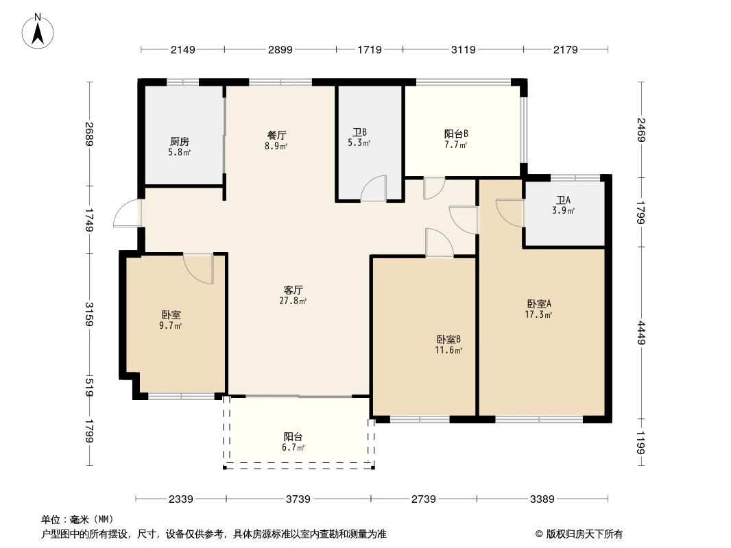 雅居乐龙湖·常乐府户型图