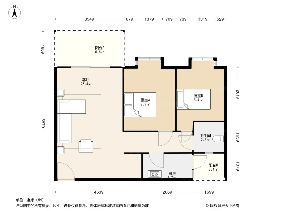 津都雅居少公馆户型图