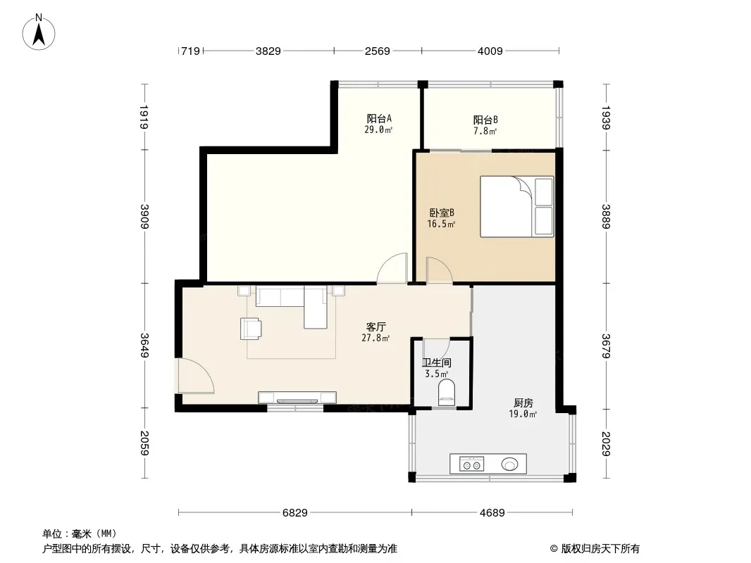 双园巷1号院户型图