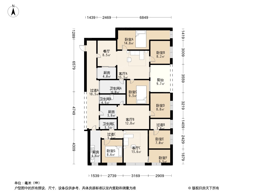 大源山庄户型图