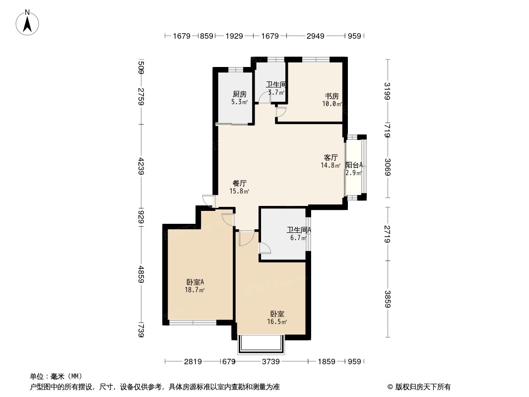 鑫江玫瑰园户型图