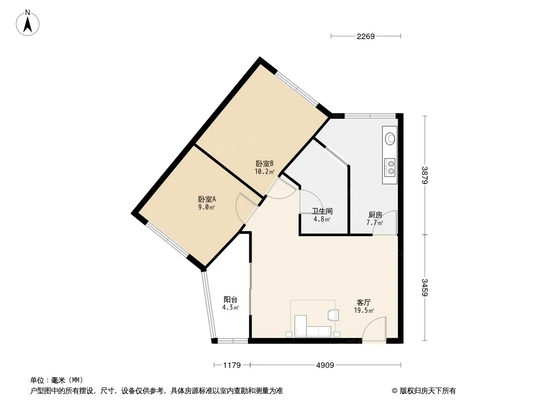 交桂二巷2号院户型图