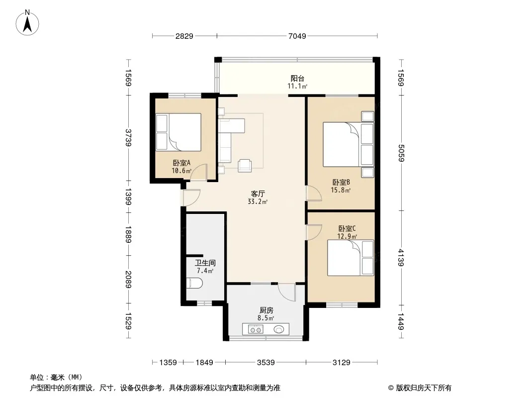 光荣西路65号院户型图
