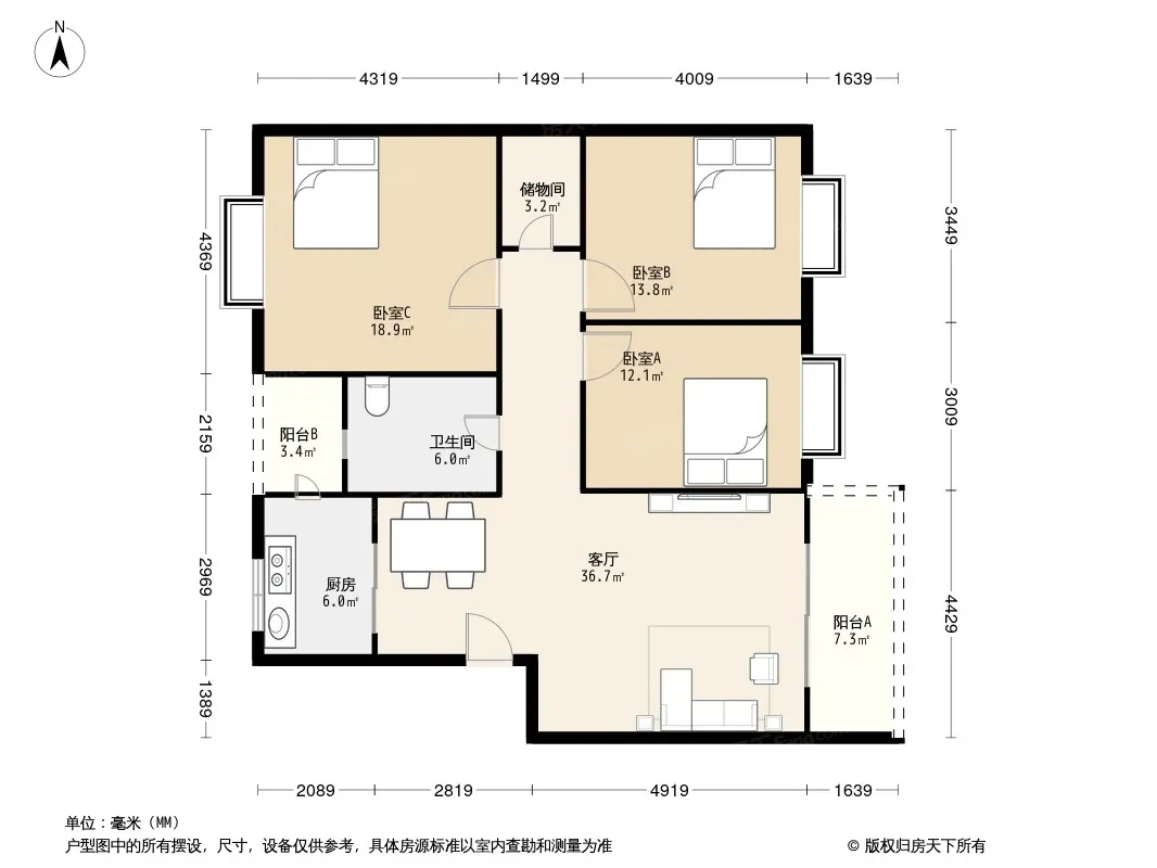 潮音小区户型图