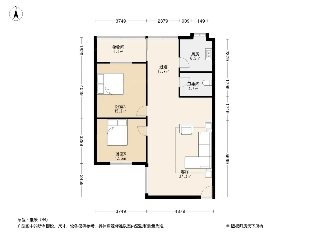 新鸿路301号院户型图