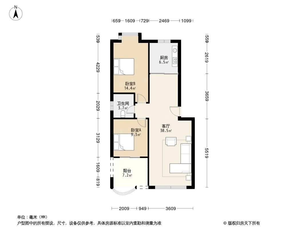 河景馨城A区户型图