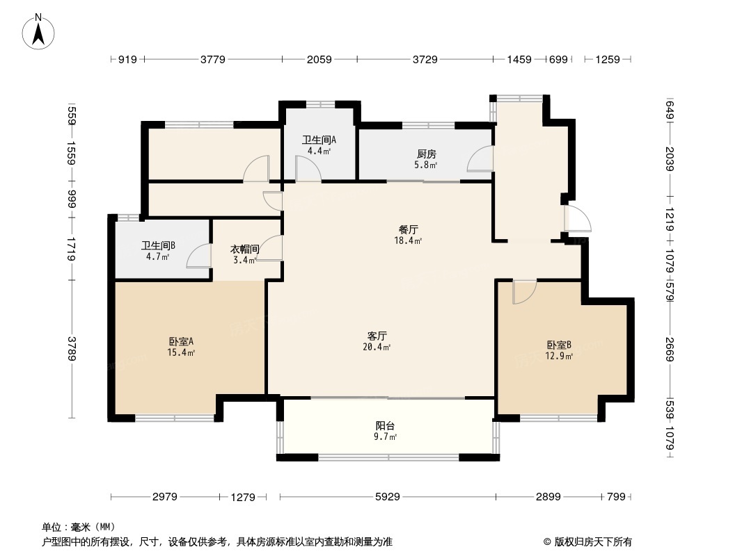 新江北孔雀城户型图