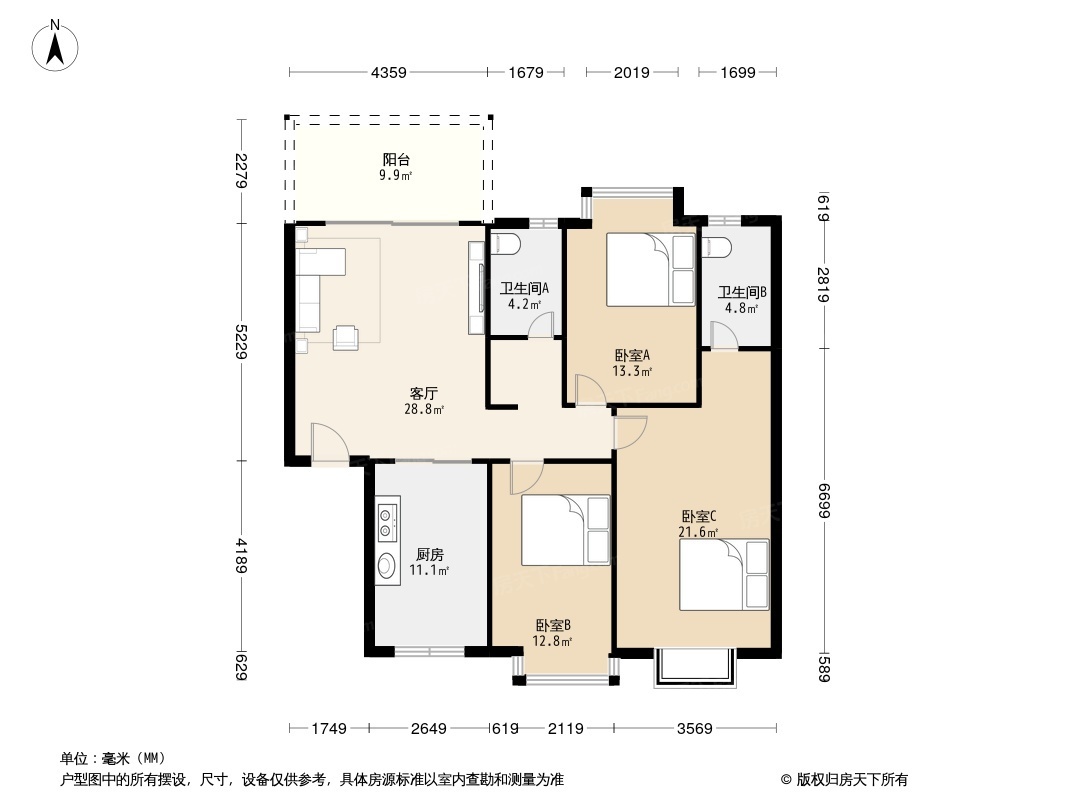 益登华庭户型图