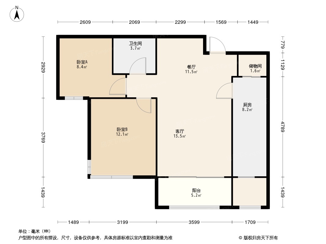 荣盛·阿尔卡迪亚·高铁新干线帝品御居户型图