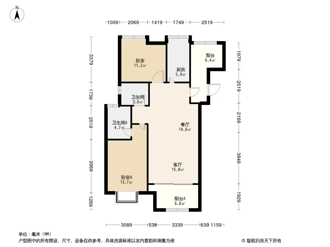 华德力公园壹号户型图