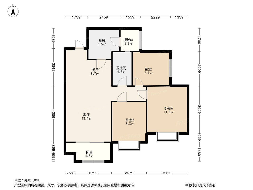 融创江南林语户型图