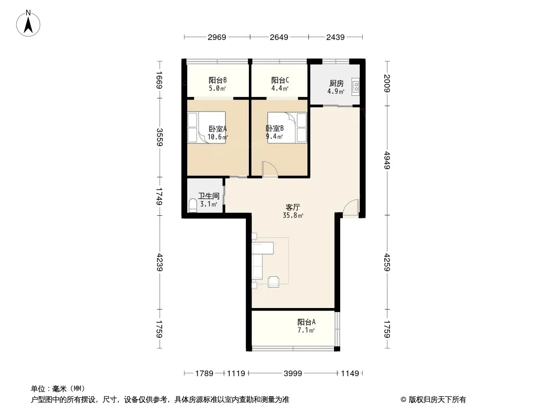 金仙桥路17号院户型图