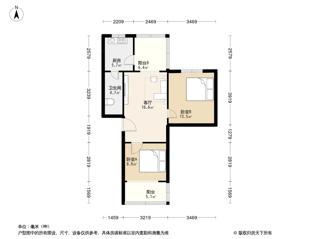 一环路西一段67号院户型图
