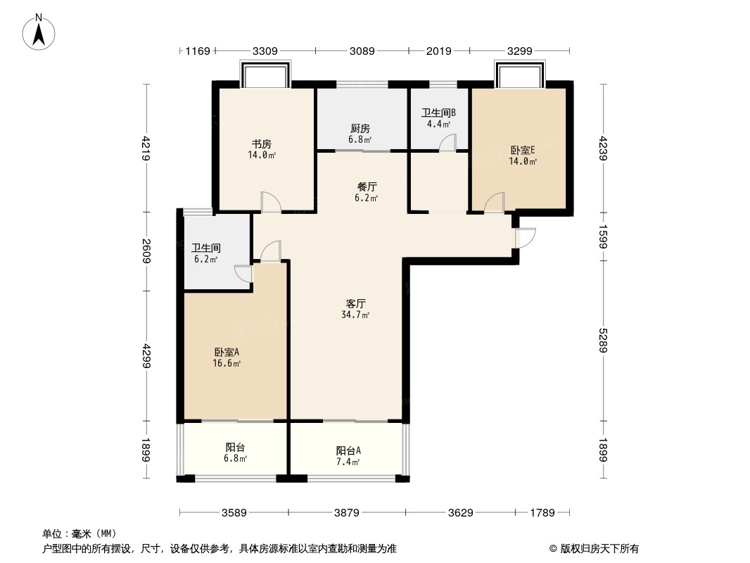 宏图国际花苑户型图