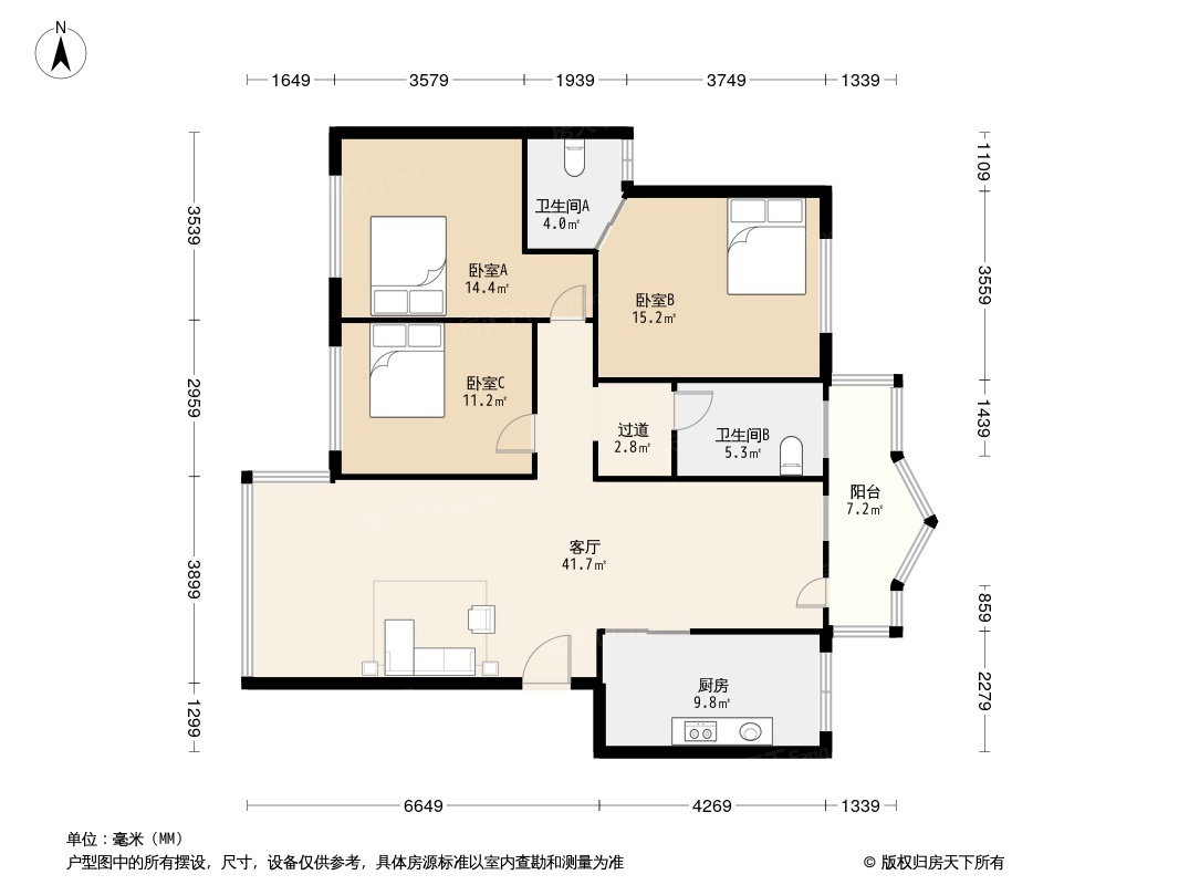 狮城苑户型图