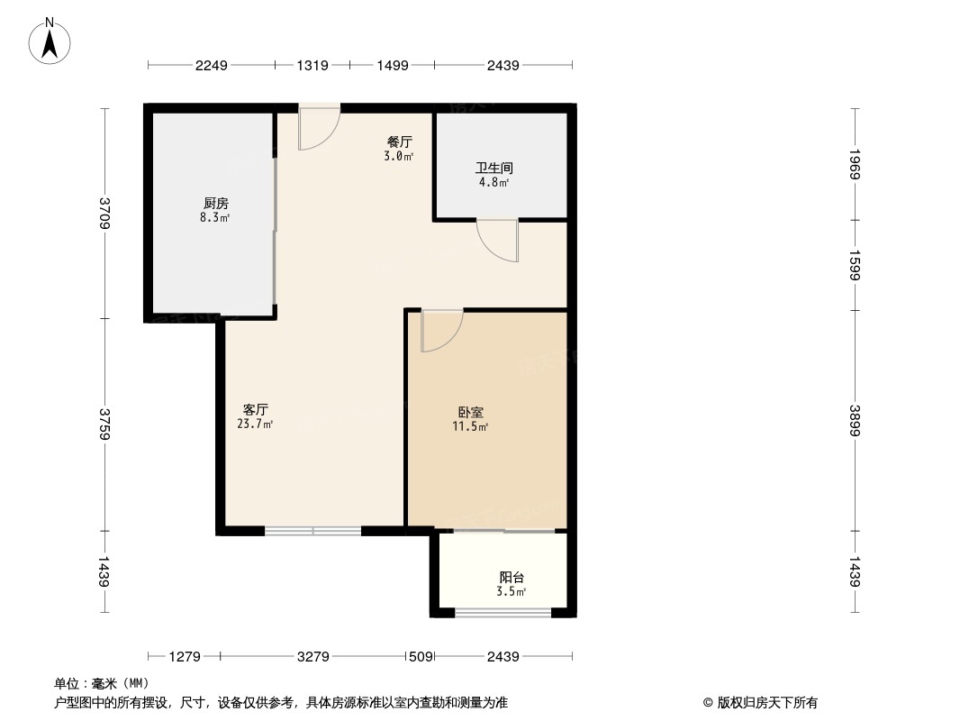 荣盛阿尔卡迪亚龙河花语户型图