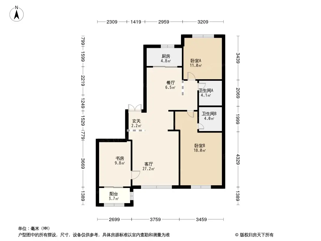 廊坊阳光郡户型图