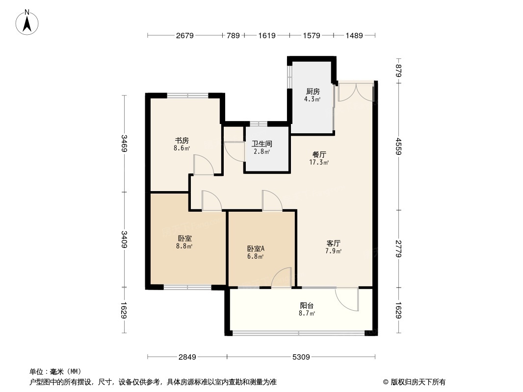 荣盛·锦绣外滩·观海阁户型图