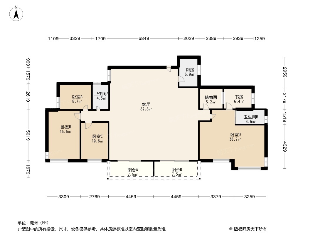 金碧世纪花园户型图