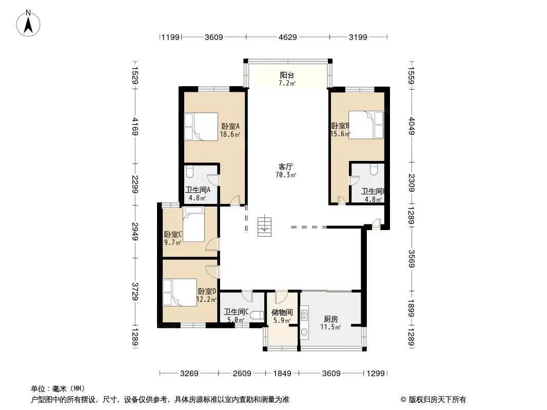 友邻大院户型图