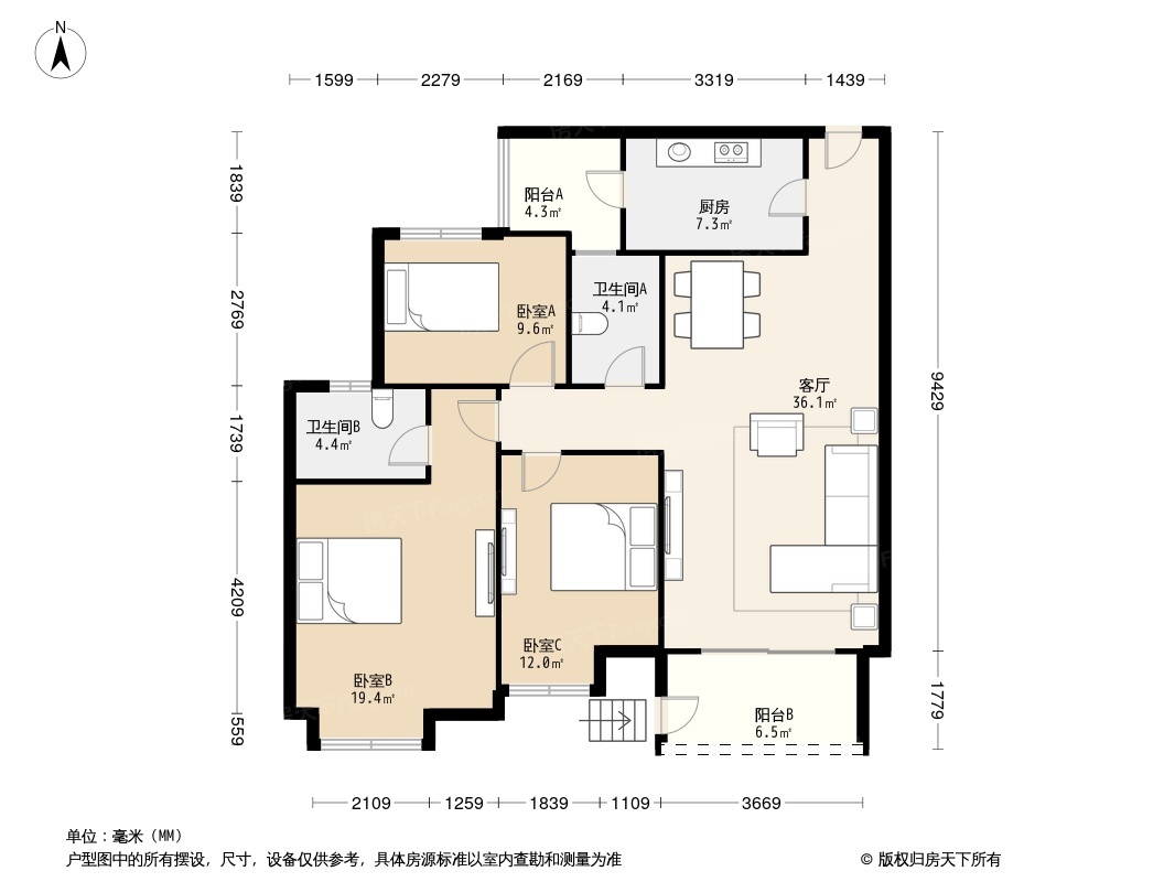 新世界花园嘉怡苑户型图