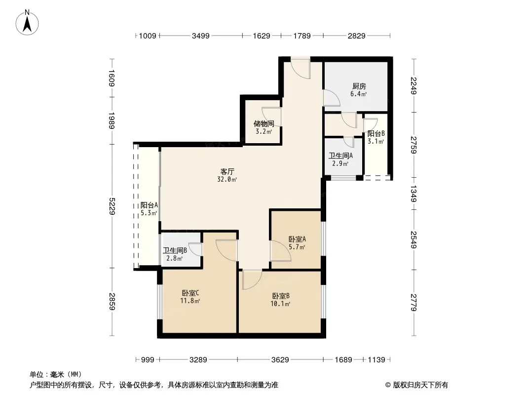 阳光都会广场户型图