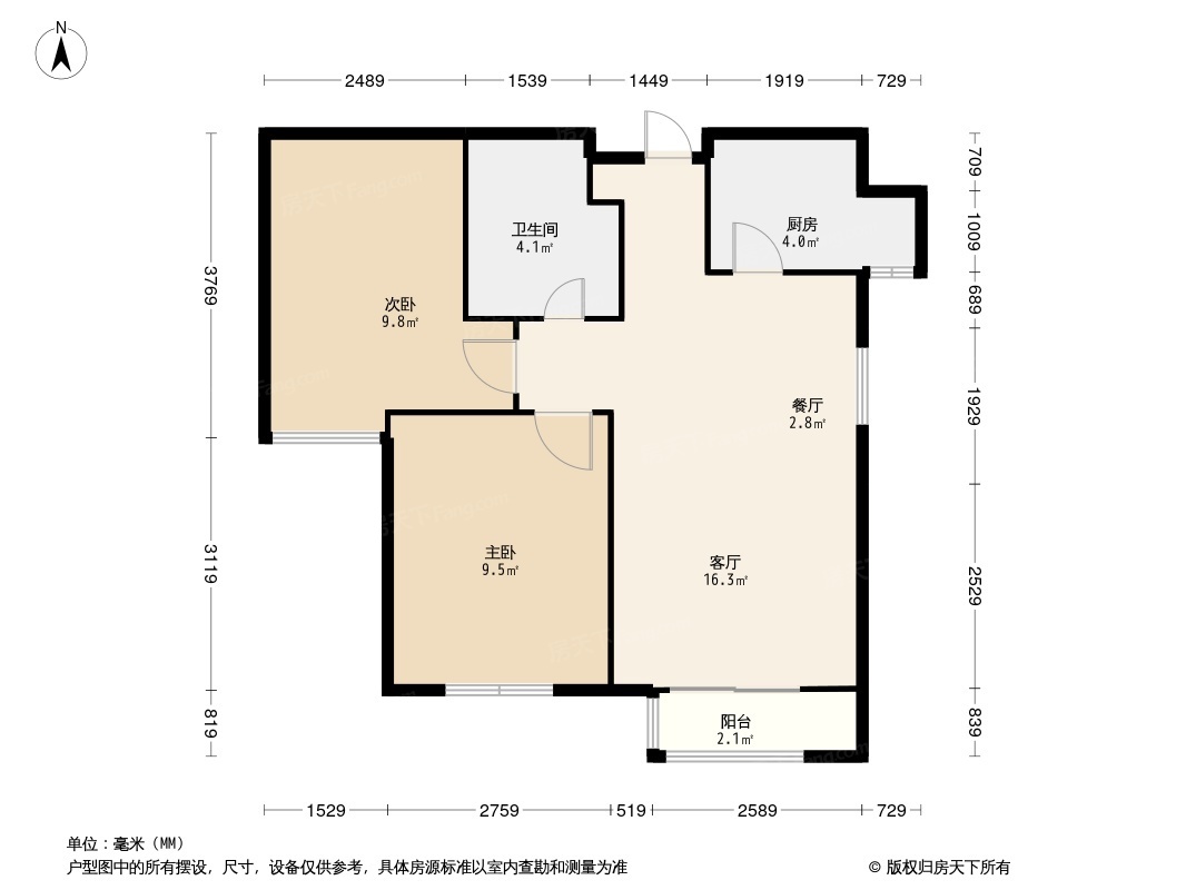 金广大连海湾城户型图