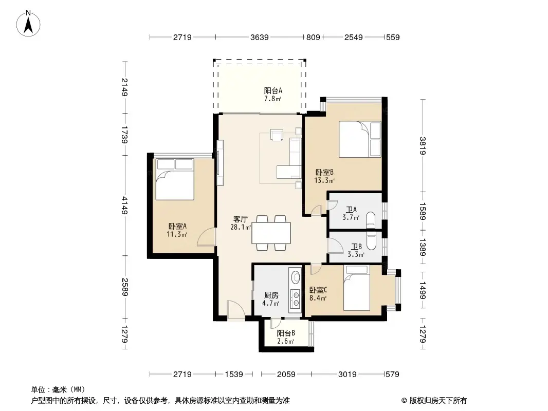 天河峰景户型图