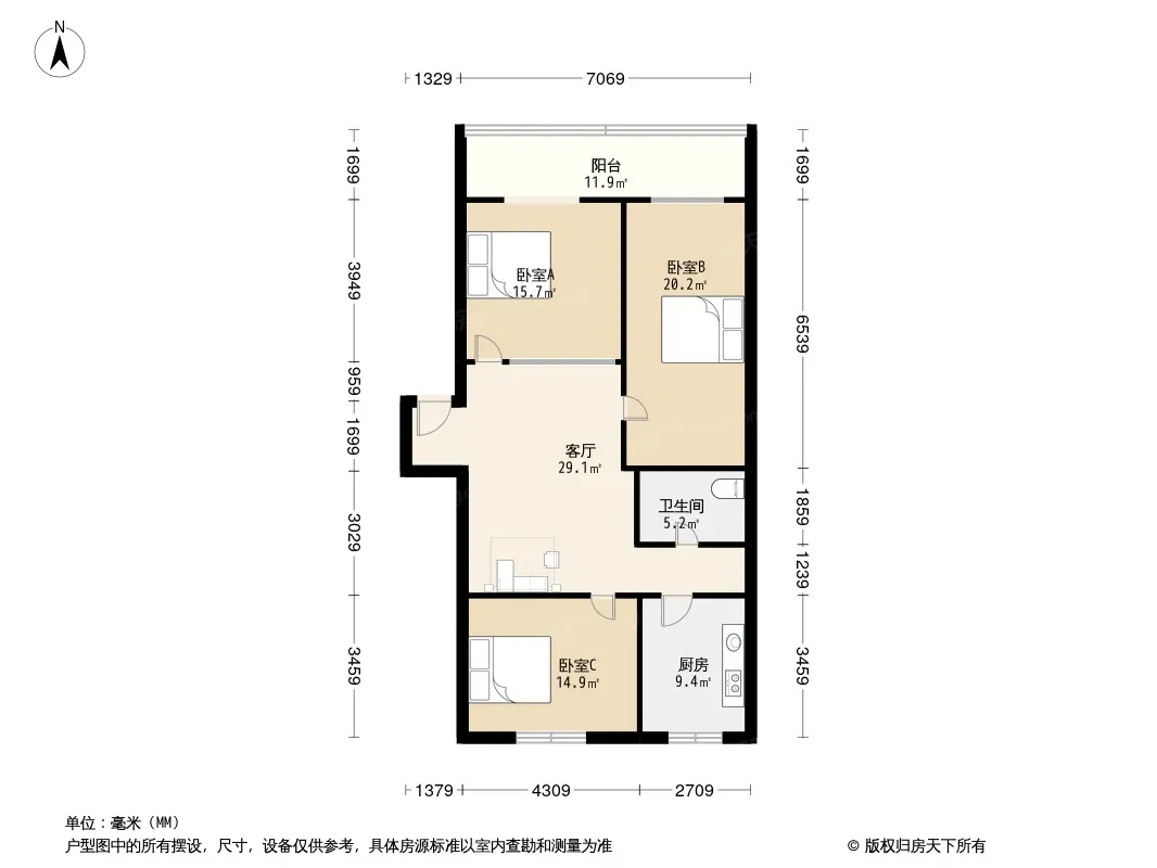 新罗路48号院户型图