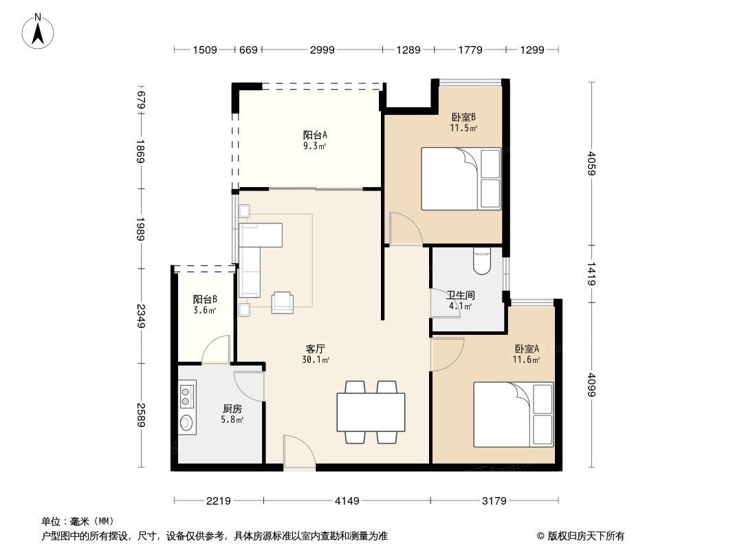 鸥鹏泊雅湾户型图