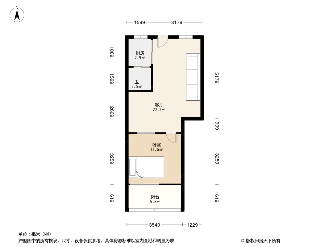 赤岗丽景花园户型图