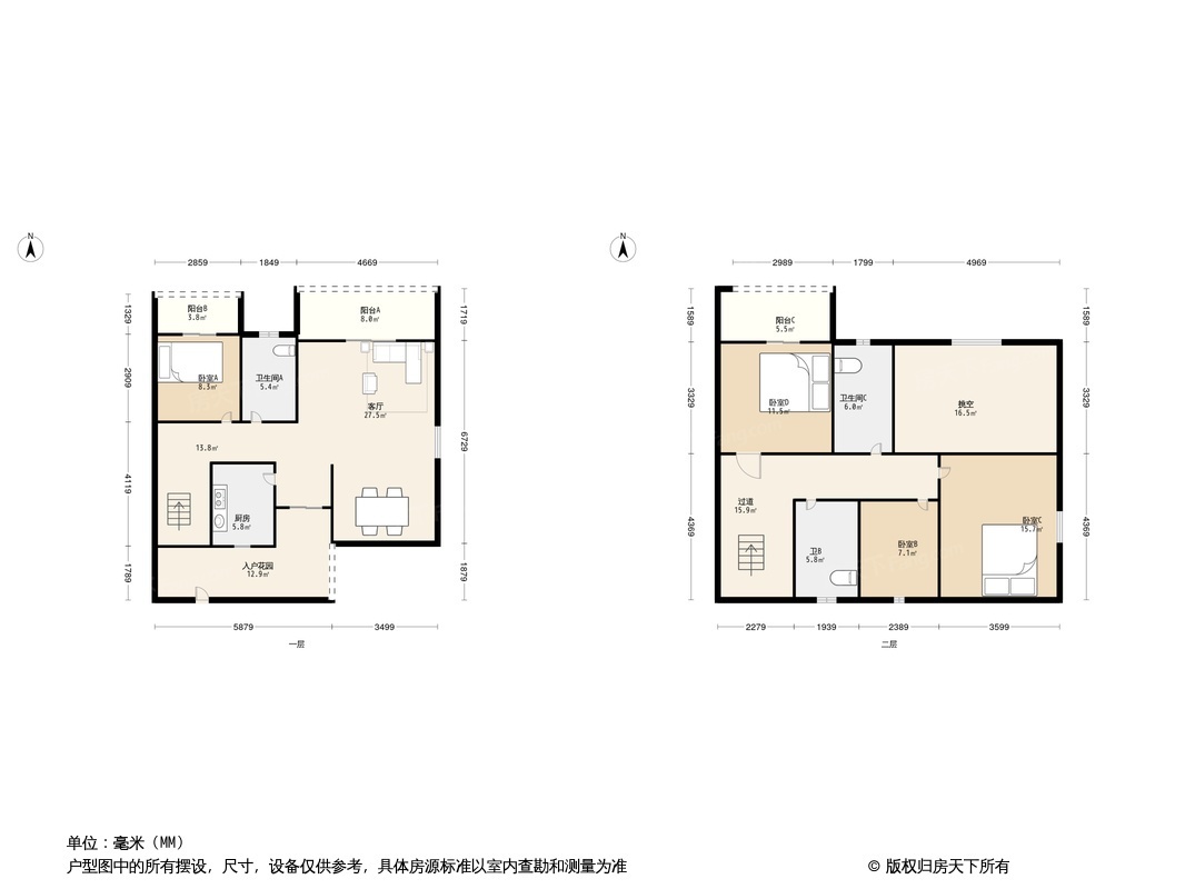 融创欧麓花园城都铎庄园户型图