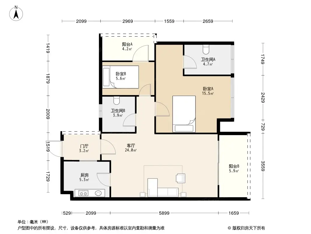 香木林望江兰庭户型图