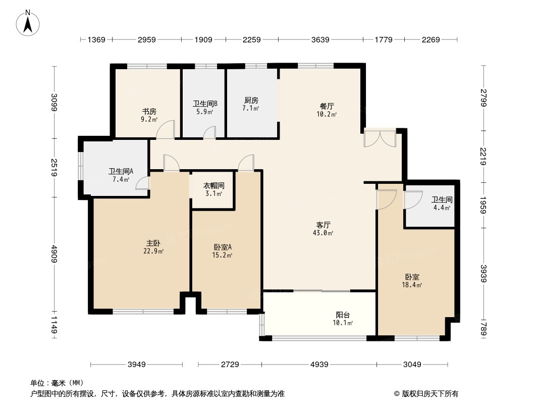 滨江城市之星户型图