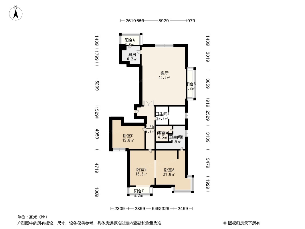 天津湾海景雅苑户型图