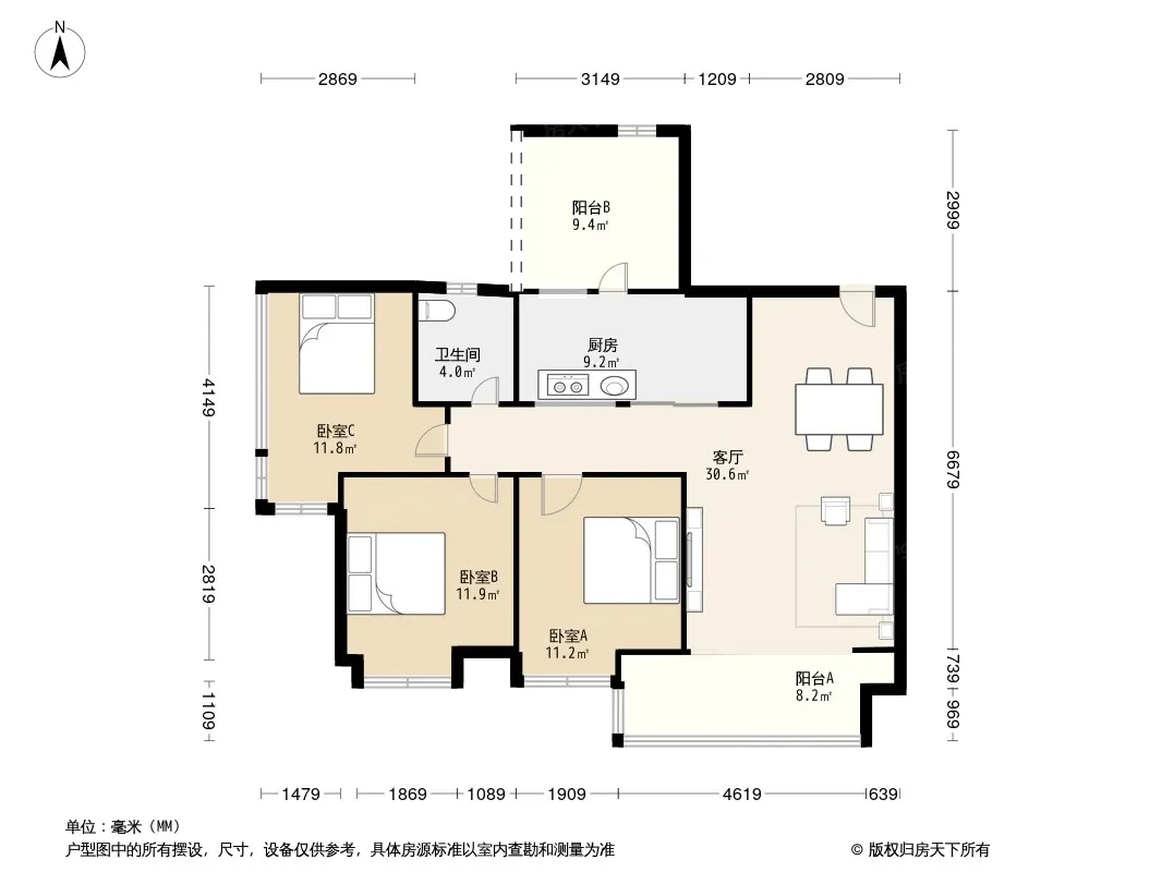 天璟荟户型图
