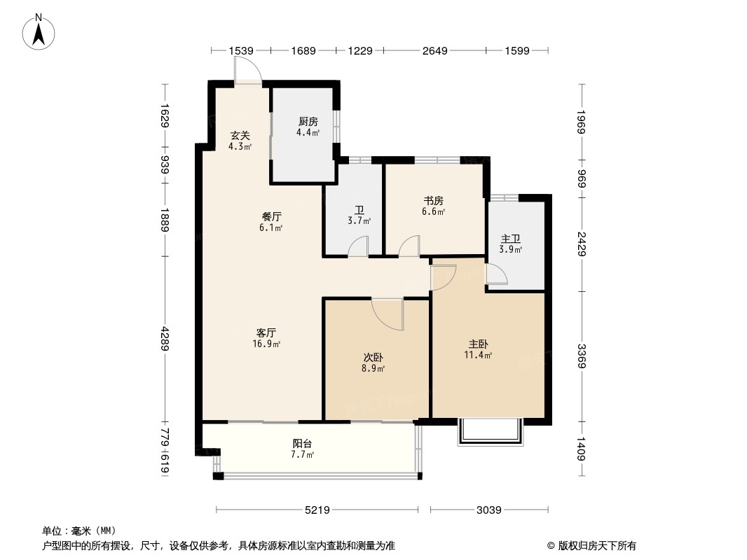 华盛·品樾公馆户型图