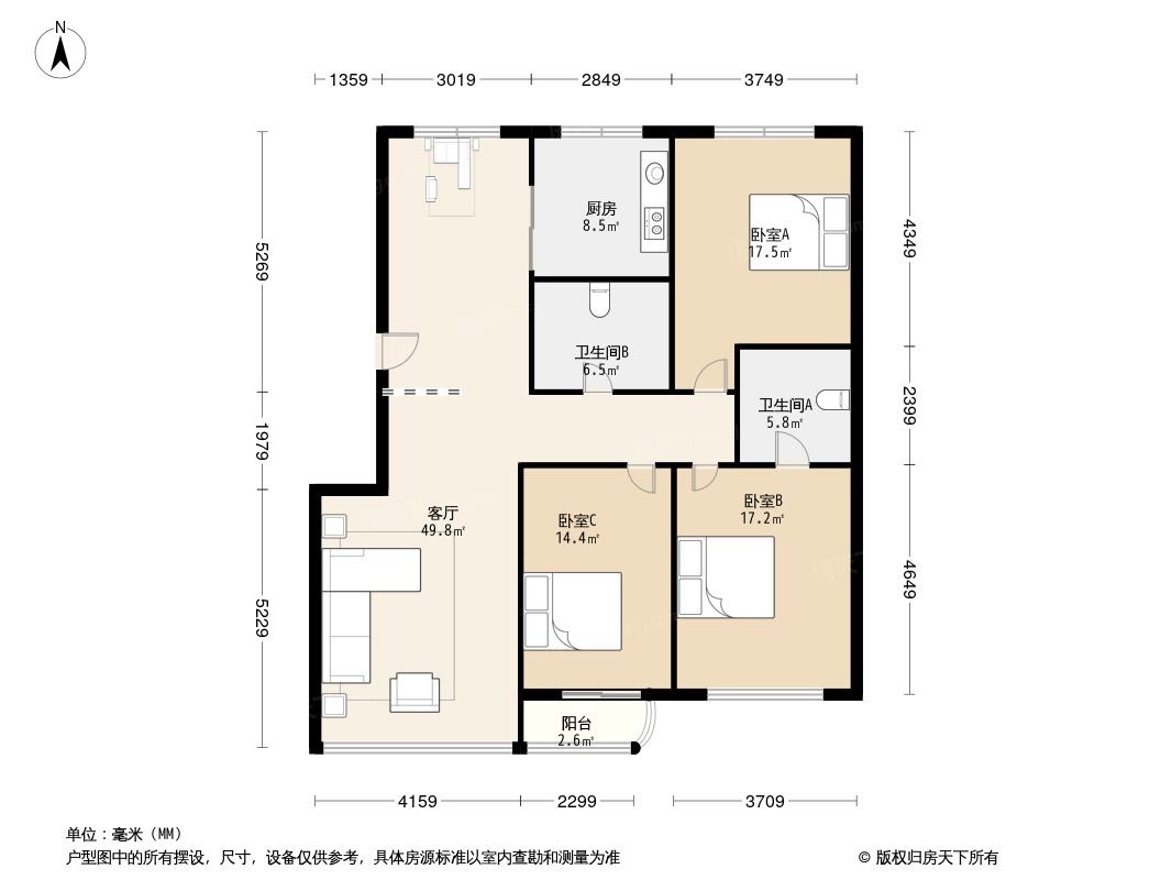 皇姑海韵花园户型图