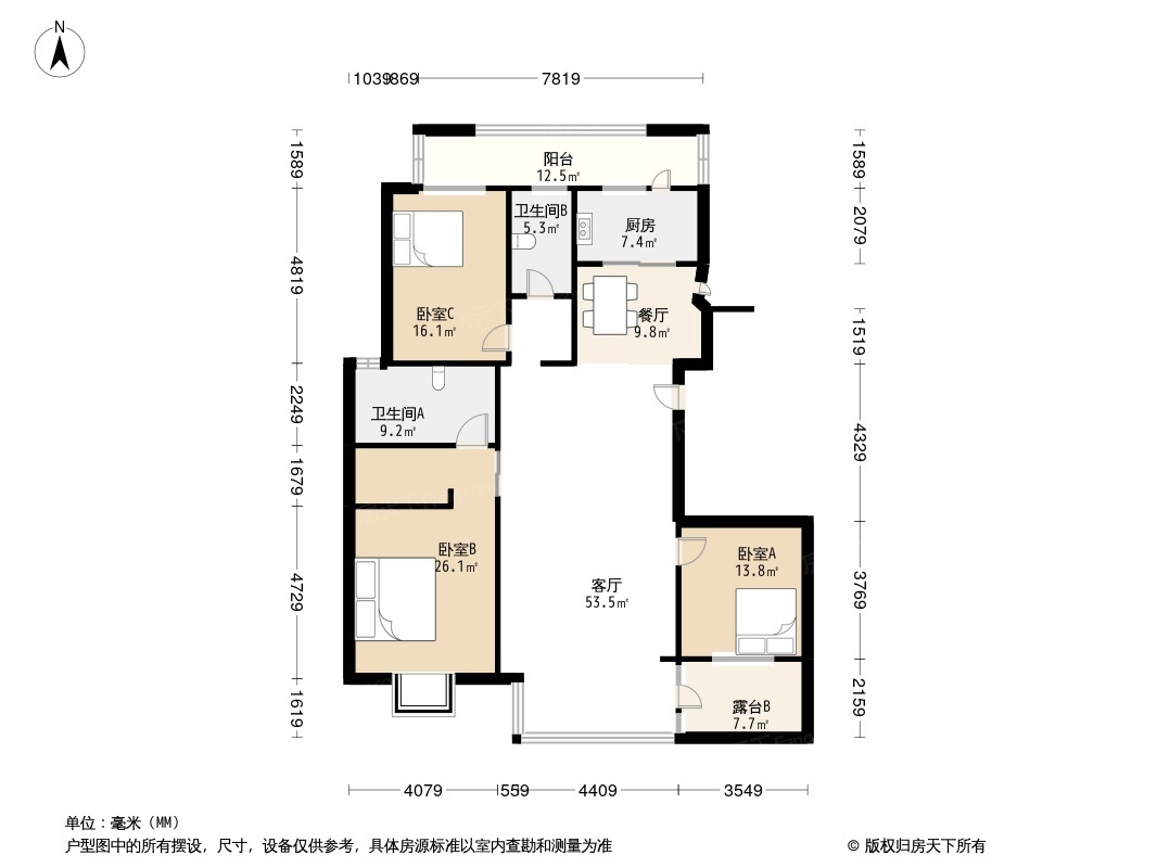 泰莱白金湾户型图