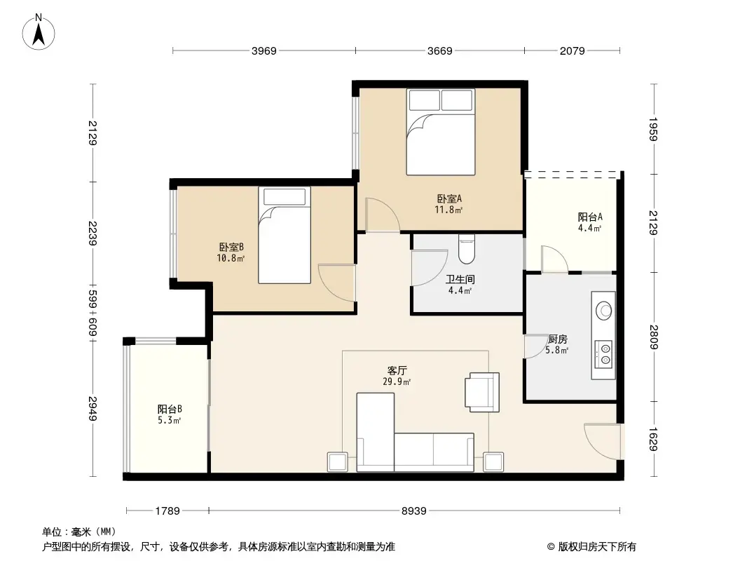 临江苑东区户型图