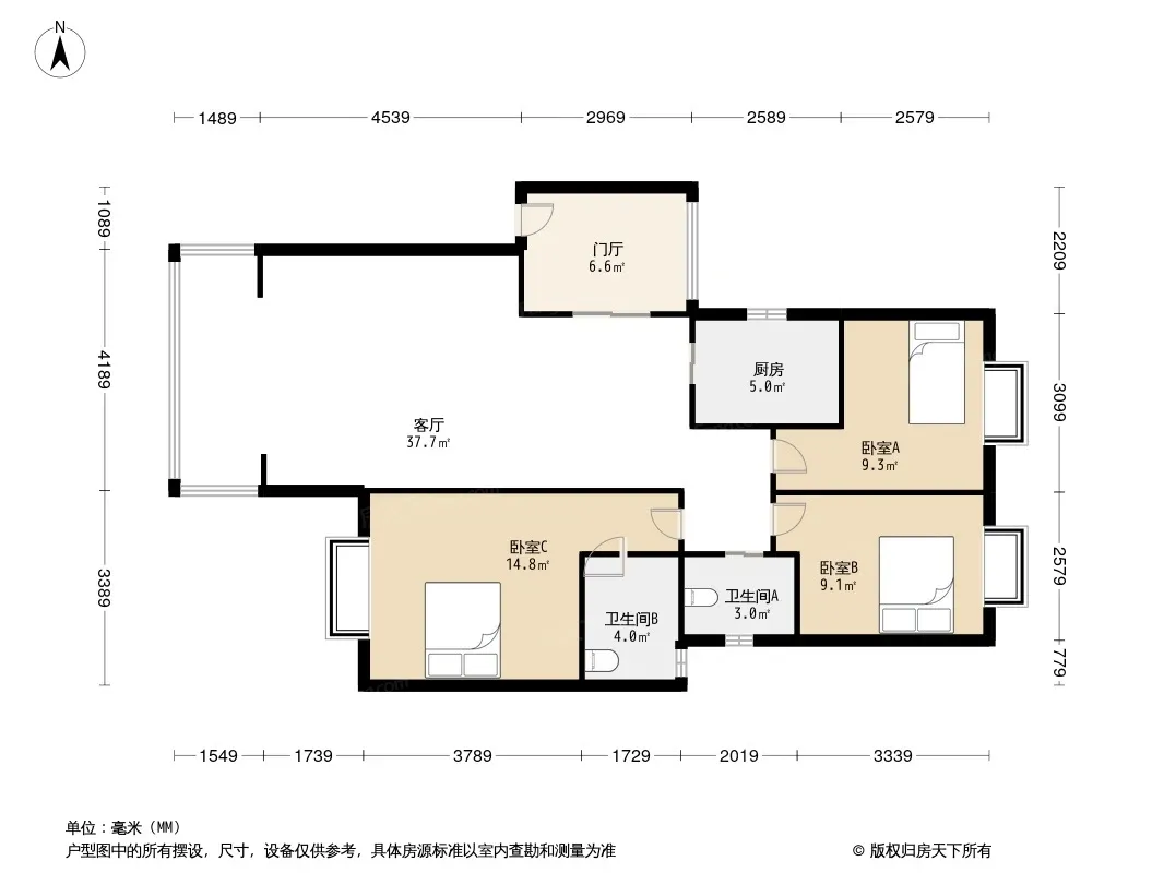 舜苑一里阳光户型图