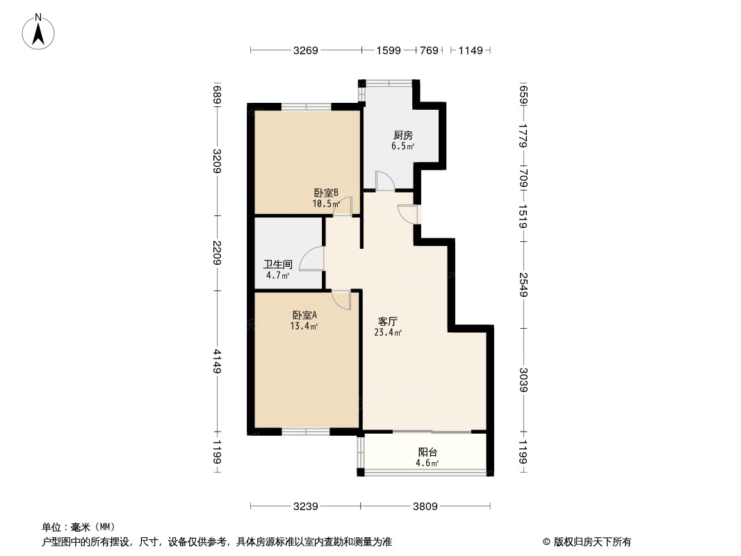 虹溪公寓户型图