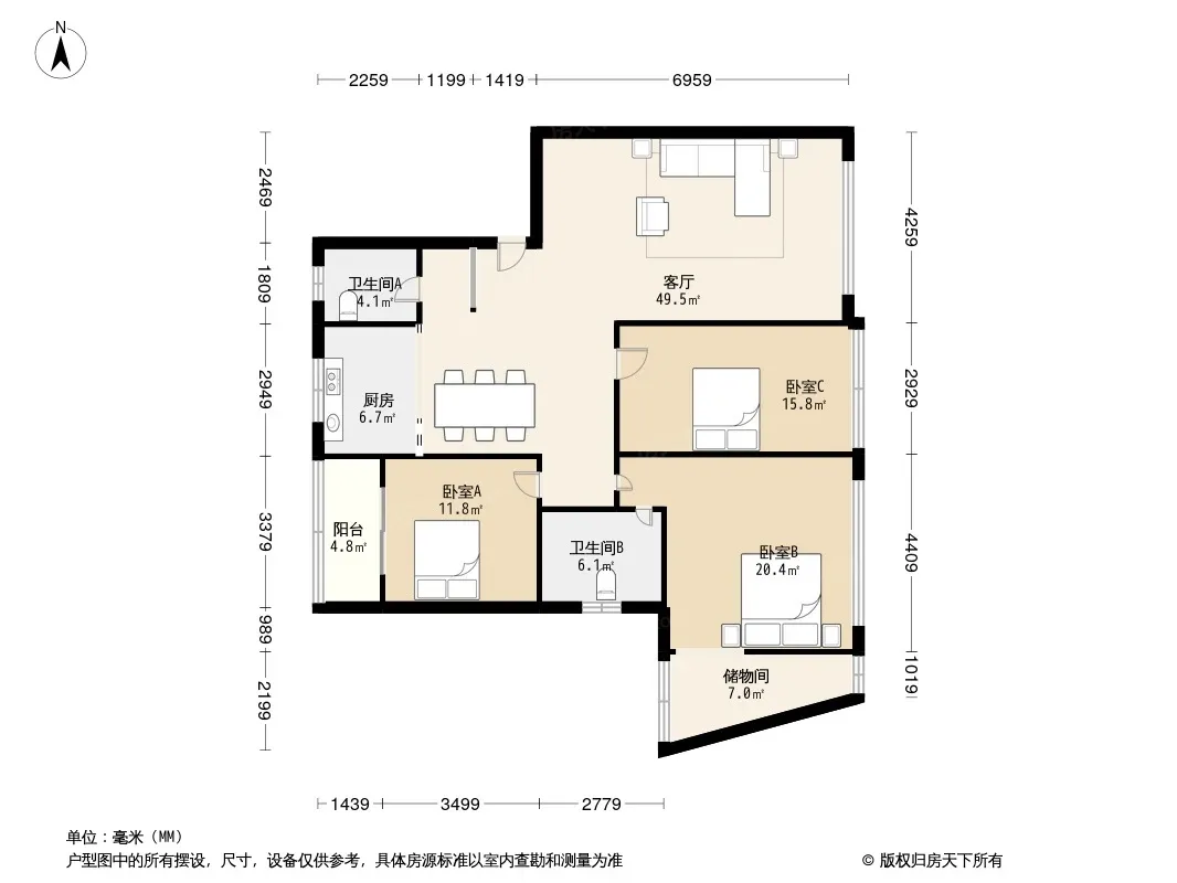 广场欣城户型图