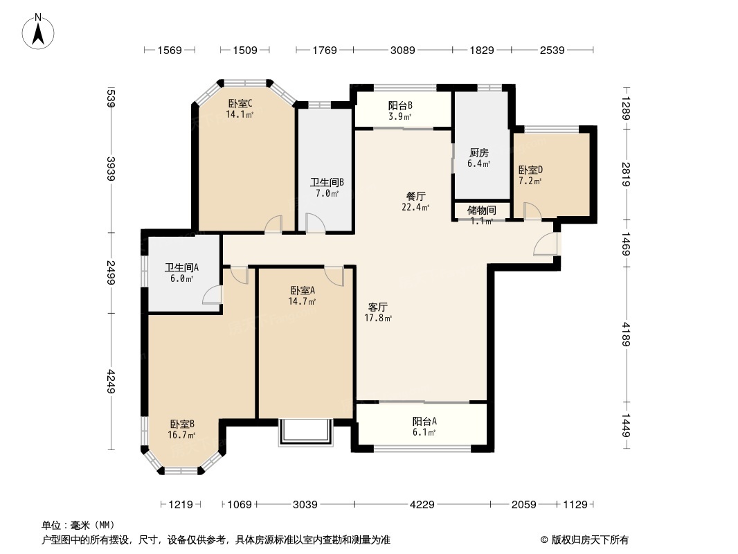 保利玫瑰湾户型图