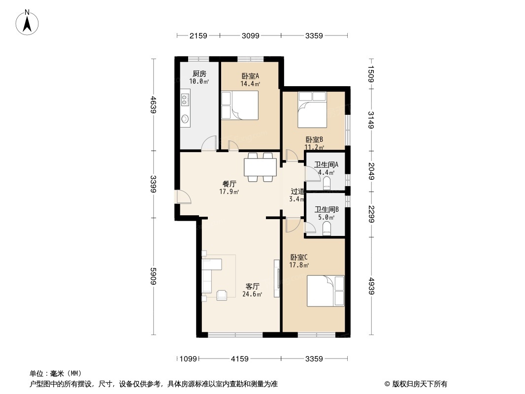 双鑫家园(沈河)户型图