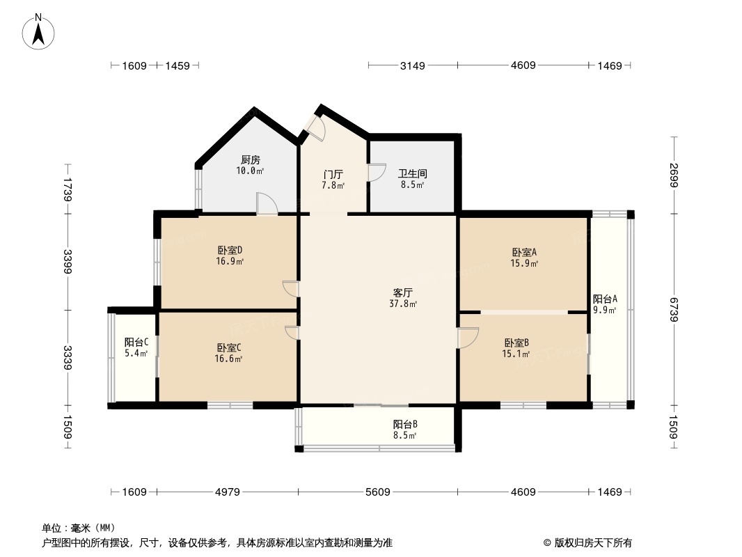 上杭花园户型图