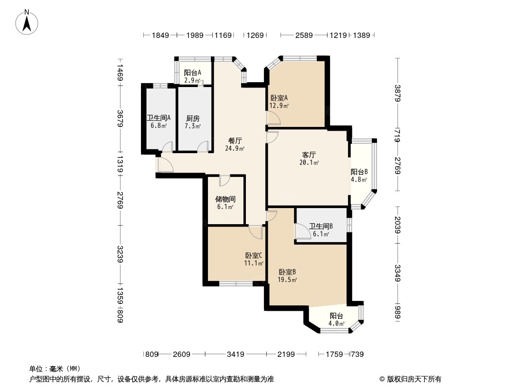 傲景观澜户型图