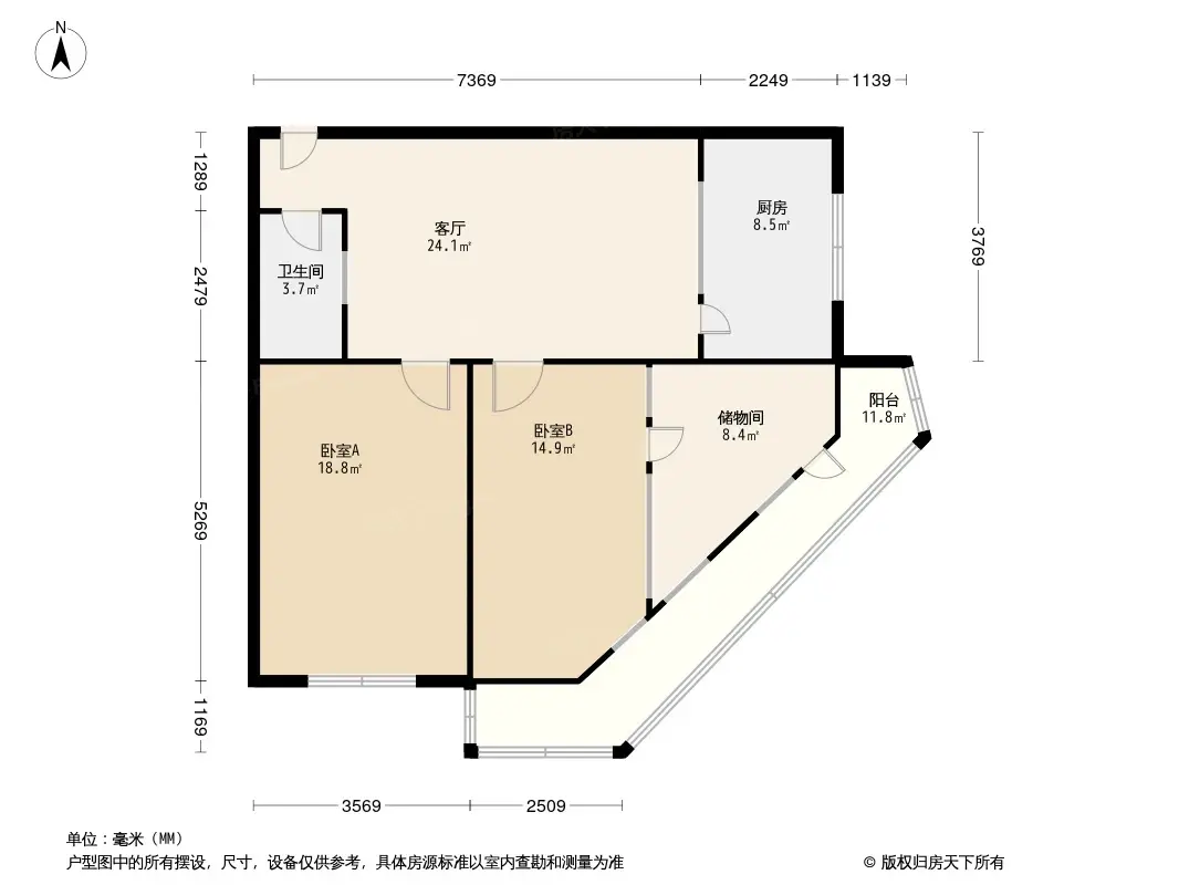 引河北里户型图