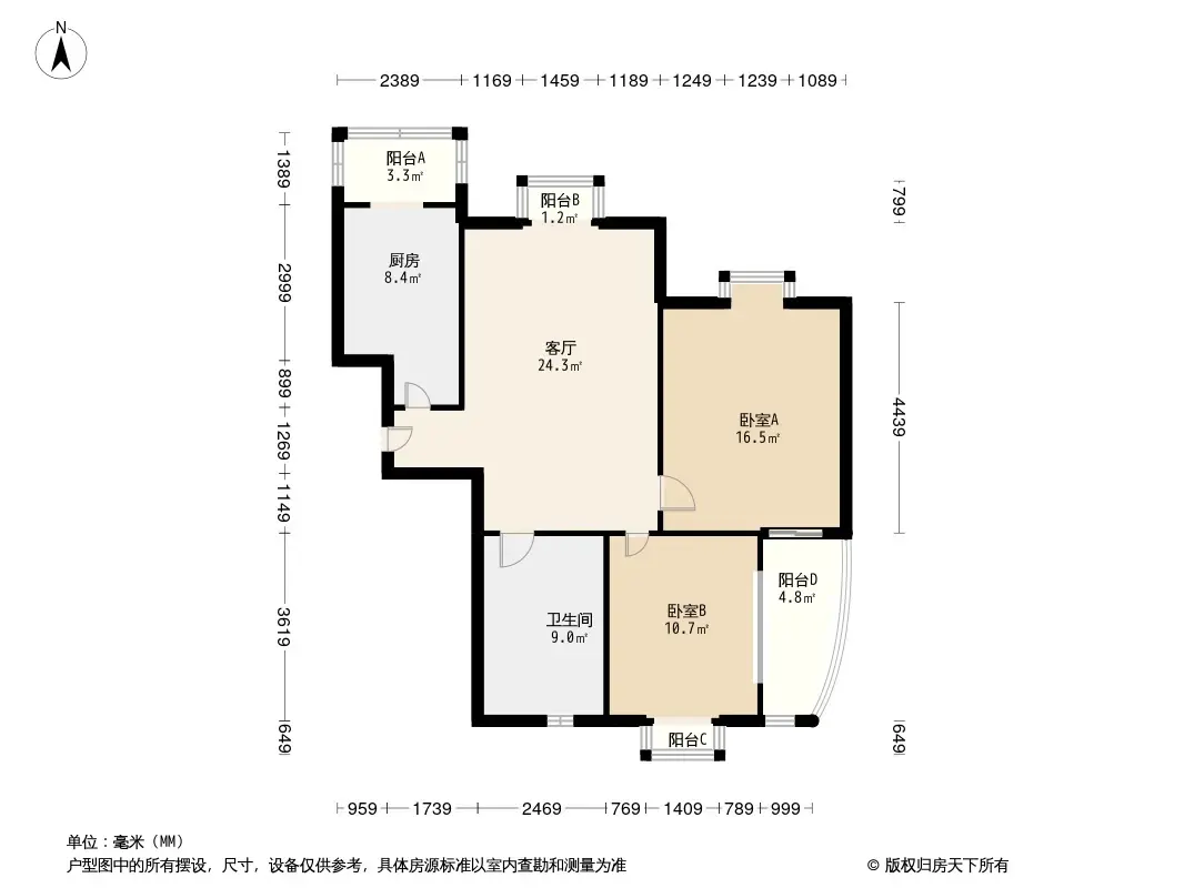 华馨公寓户型图